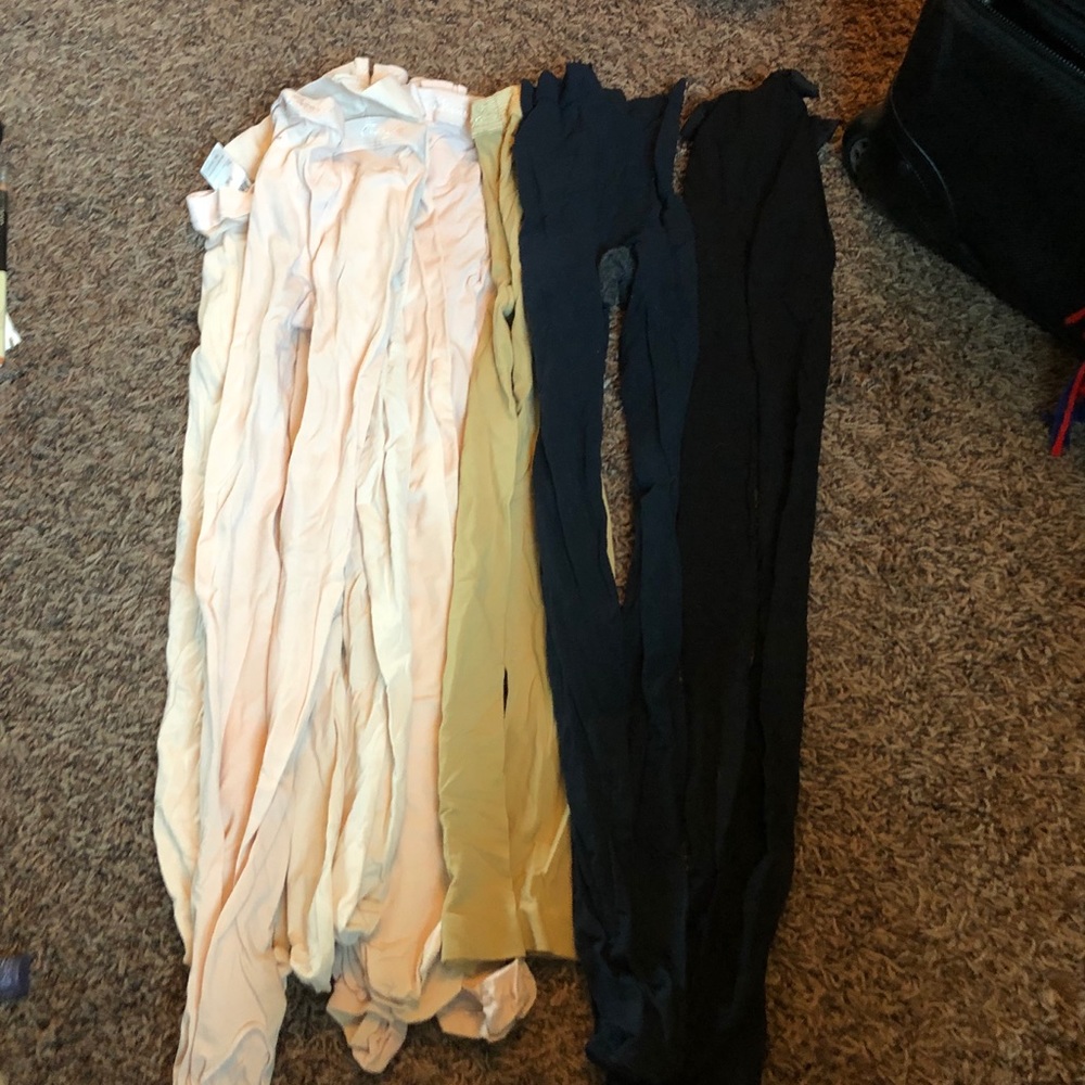 Set of FIVE assorted dance tights